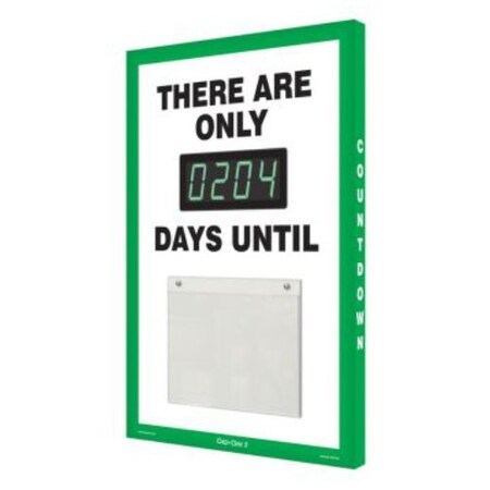 Accuform COUNTDOWN DIGIDAY 3 ELECTRONIC SCP104 SCP104